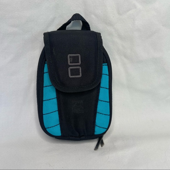 Nintendo DS Soft Carry Case Travel Bag Blue/Black Game Holder Console Zipper - Picture 1 of 7